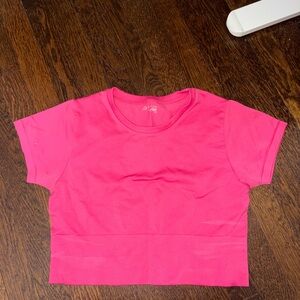 Aerie OFFLINE Pink Sidewalk Short Sleeve Top